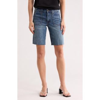 Kut from the Kloth Jenny Cutoff High Waist Bermuda Shorts in Ramsons at Nordstrom Rack, Size 16