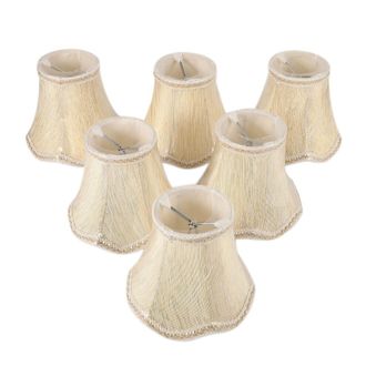 OEM Juego De 6 Pantallas Para L&aacute;mparas De Ara&ntilde;a, Solo Para Bombillas Tipo Vela, Pantallas Con Soporte De Pinza