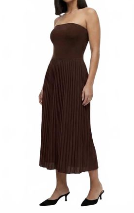 4th & Reckless Anya Corset Dress In Chocolate