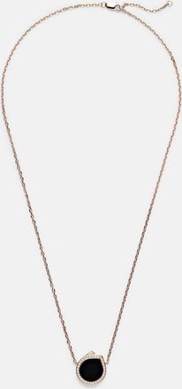Repossi Antifer 18kt rose gold pendant necklace with onyx and diamonds