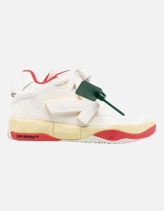 Off-white Mens Off-White Low Top Puzzle Couture White Sneakers - Size: 6