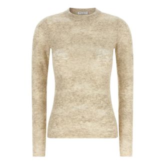 Brunello Cucinelli Knitwear - female - Brunello Cucinelli - Round-neck Knitwear - Beige - L - Knitwear