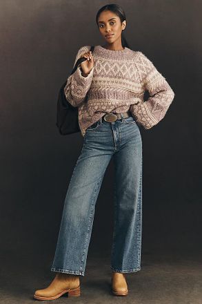 Joe's The Mia Petite High-Rise Wide-Leg Jeans