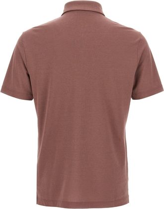 Zanone Ice Cotton Polo Shirt - mauve