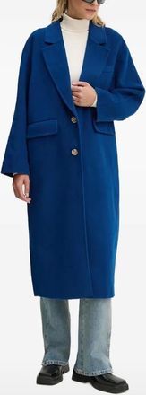 American Vintage Jas met knoopsluiting en opgestikte zak - Blauw