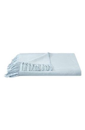 Melange Home Plaza Silk Blend Throw Blanket in Blue at Nordstrom Rack