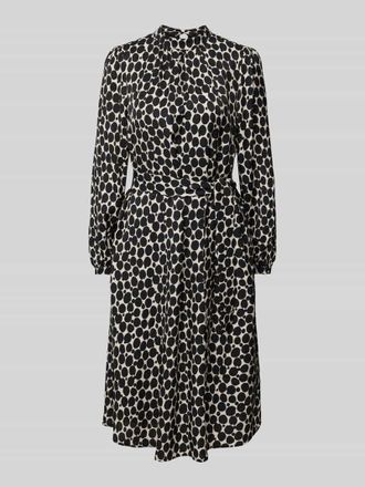 More & More More & More Midikleid mit Stehkragen in Black, Größe 46