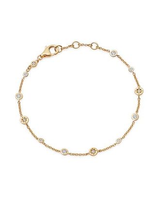 Astley Clarke Gold Polaris North Star White Sapphire Station Bracelet at Nordstrom