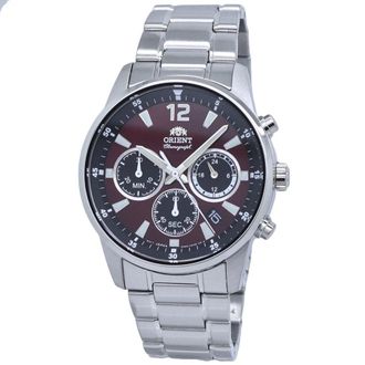 Orient Sports Quartz Red Dial Mens Watch RA-KV0004R10B