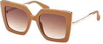Max Mara MM0051 DESIGN4 73F Womens Sunglasses Brown Size 52