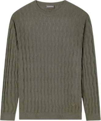 Emporio Armani ASV Jumper - Heren - Ronde hals truien - Groen - XL - Truien & Vesten