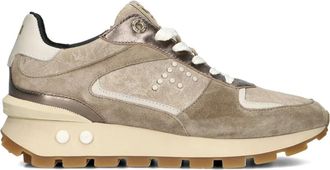 Floris Van Bommel Schoenen, Dames, Bruin, 38 1/2 EU, Wol, Chunky Suede Low-Top Sneakers
