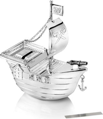 Zilverstad Hucha De Plata Para Ni&ntilde;os, Elegante, Regalo Barco Pirata Tama&ntilde;o: 66x135x150 Mm Sku: Zv6179261