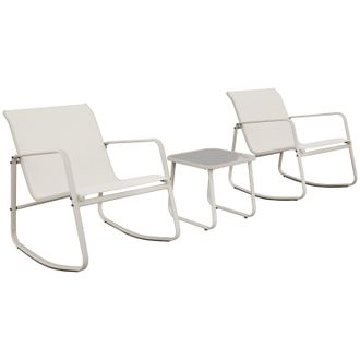 Happy Garden Mecedora De 2 Plazas De Textileno Beige Tenerife