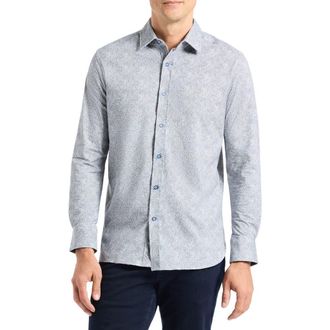 Robert Graham Seth Long Sleeve Button-Up Shirt in Grey Multi at Nordstrom Rack, Size Xxx-Large
