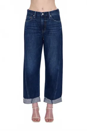 Pistola Denim Kacey Cuffed High Waist Boyfriend Jeans In Rainstorm