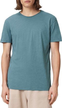 AllSaints Figure Roll Neck Cotton T-Shirt in Lunar Blue at Nordstrom, Size Xx-Large