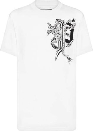 Philipp Plein Tops, Heren, Wit, XL, T-Shirts