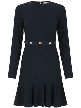 Alexander McQueen Abito corto a coste - Blu