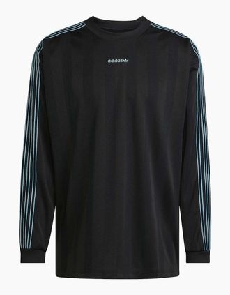 adidas Mens Three Stripes Side Stripes Three Bar Logo Ribbed Cuff Jacket - Black - Size: 36