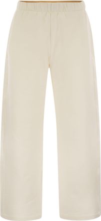 Max Mara Filovia Silk And Cotton Fleece Trousers