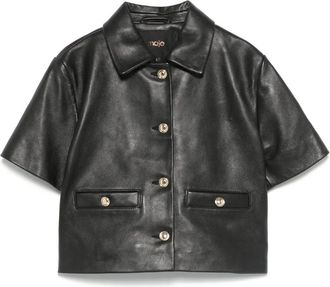 Maje Giacca in pelle - Nero