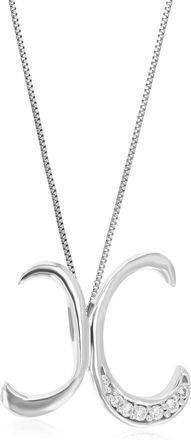 Vir Jewels 1/20 cttw Lab Grown Diamond Alphabet Pendant Necklace in Sterling Silver with Chain For Women