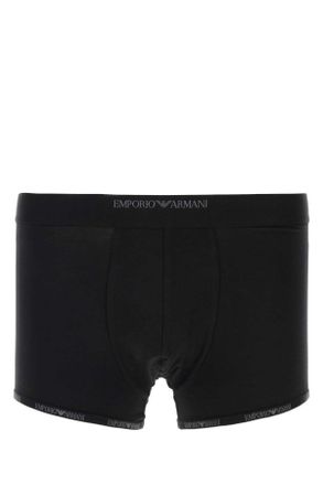 Emporio Armani Black Stretch Cotton Boxer Set