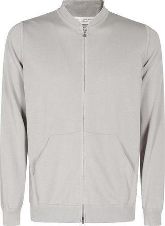 FILIPPO DE LAURENTIIS Katoenen Zip Bomberjack - Heren - Bomber jackets - Beige - XL - Katoen - Jassen