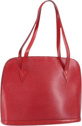 Louis Vuitton Pre-owned Vintage Handbag - Dames - Vintage Handtas - Rood - ONE Size - Leer - Vintage