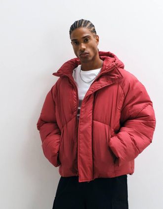 Asos Peakmax piumino bordeaux-Rosso