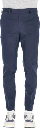 Pantaloni Torino Pantalone in modal e cotone fit Dieci - Heren - Chinos - Blauw - S - Katoen - Broeken