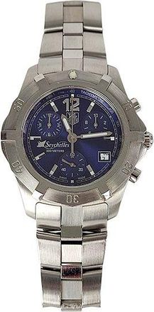 Tag Heuer Blue ceramic & stainless steel Seychelles bracelet watch