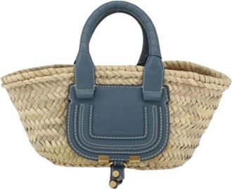 Chlo&eacute; Pre-owned Mini Bags, female, Beige, Size: ONE SIZE Pre-owned Marcie Basket Bag