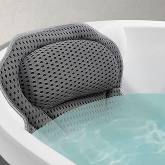 OEM Almohada De Ba&ntilde;o De Espuma Viscoel&aacute;stica Antideslizante Para Relajarse, Coj&iacute;n De Ba&ntilde;o Para Adultos, Ideal Para Spa Y Sillas De Ba&ntilde;o, Con 6 Ventosas Y 