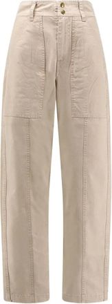 Isabel Marant cotton trousers - Neutrals