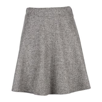 Brunello Cucinelli Rokken, Dames, Grijs, S, Wol, Mini Flared Rok