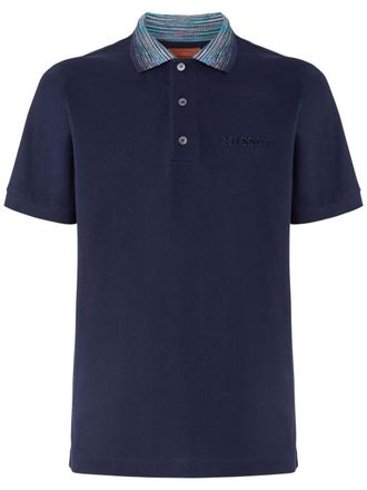 Missoni Polo con logo - Blu