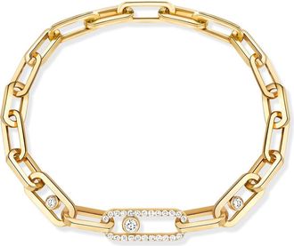 Messika Move Link Diamond Bracelet in Yellow Gold at Nordstrom, Size Medium