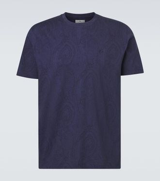 Etro T-shirt in cotone con stampa paisley