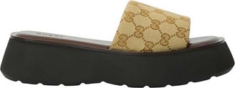 Gucci Brown Logo GG Sandal