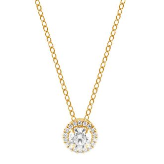Grown Brilliance 14KT Yellow Gold 0.37 Carat Lab Grown Diamond Pendant Necklace for Women