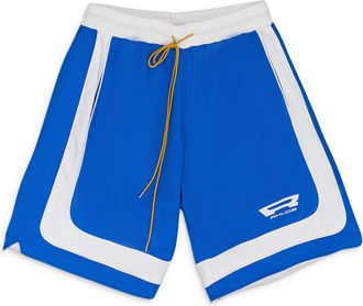 Rhude BLUE/WHITE CAMPIONE BAGGY TRACK SHORTS