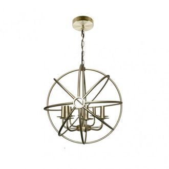 Fabrilamp Colgante Metal Arneses Oro 8xe14 Regx52x49 Cm