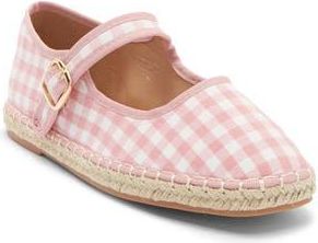 Top Moda Fallon Gingham Mary Jane Flat in Pink Canvas at Nordstrom Rack, Size 8.5