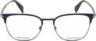 Rag & Bone Mens Blue Rectangular Eyeglass Frames RNB7057/G-1