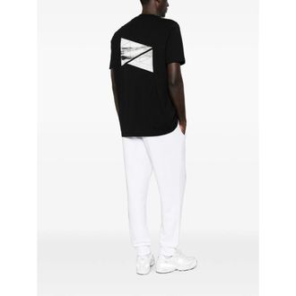 HUGO BOSS Logo-Embroidered Crew Neck T-Shirt - Black