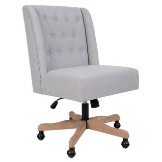 Wanderlust Deco Wanderlust Deco - Silla Tapizada Con Ruedas Gris 54x43x104