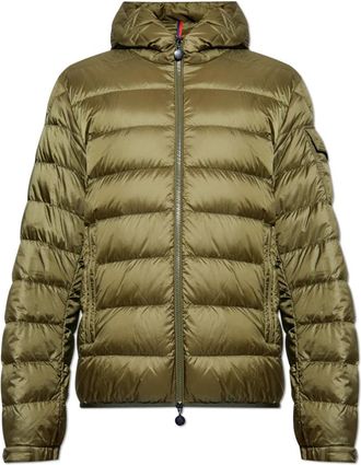 Moncler Donsjack Najan - Heren - Gewatteerde jassen - Groen - 2XL - Leer - Jassen
