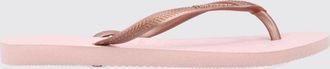 Havaianas Sandali infradito Slim in gomma con tacco basso e logo tono su tono
